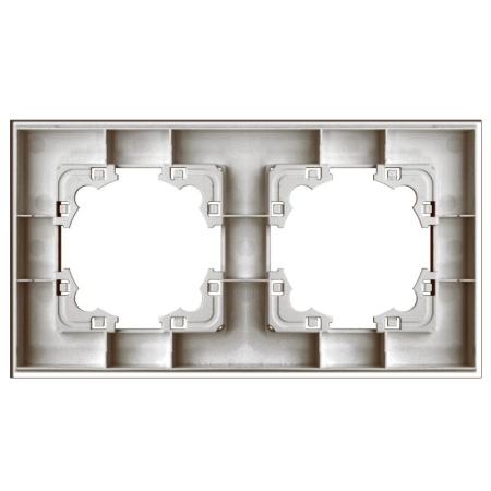 Рамка 2-м Афина стеклянная серебр. UNIVersal 2267 Рамка 2-м Афина стеклянная серебр. UNIVersal 2267