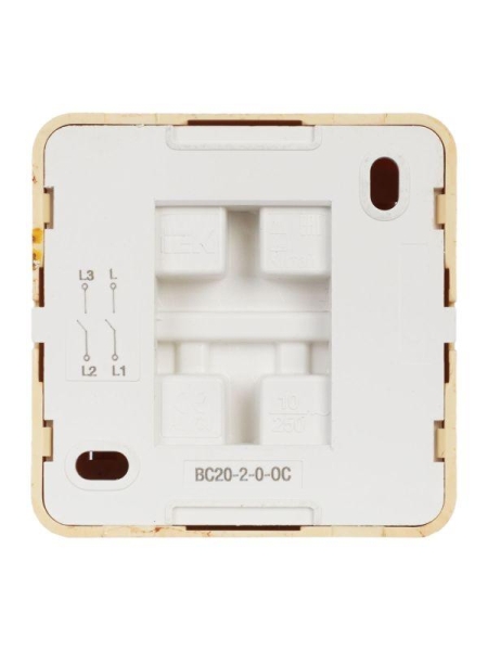 Выключатель 2-кл. ОП Октава 10А IP20 ВС20-2-0-ОС сосна GENERICA EVO20-K03-10-DC