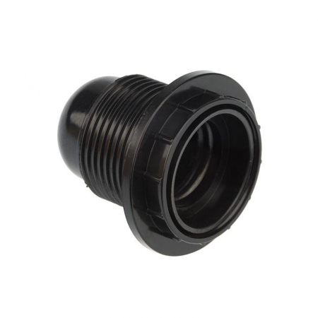 Патрон E27 карболитовый с кольцом черн. с этикеткой Rexant 11-8816 Патрон E27 карболитовый с кольцом черн. с этикеткой Rexant 11-8816