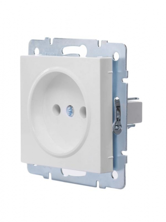 Розетка 1-м СП Vesna без заземл. ПБТ механизм бел. LEZARD 742-0288-121B Розетка 1-м СП Vesna без заземл. ПБТ механизм бел. LEZARD 742-0288-121B