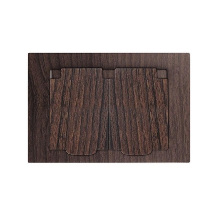 Розетка 2-м СП Афина 16А IP20 с заземл. c крышкой в сборе венге Universal A0031-V Розетка 2-м СП Афина 16А IP20 с заземл. c крышкой в сборе венге Universal A0031-V