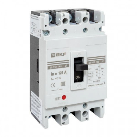 Выключатель автоматический 3п 100/125А 35кА ВА-99М PROxima EKF mccb99-100-125m Выключатель автоматический 3п 100/125А 35кА ВА-99М PROxima EKF mccb99-100-125m
