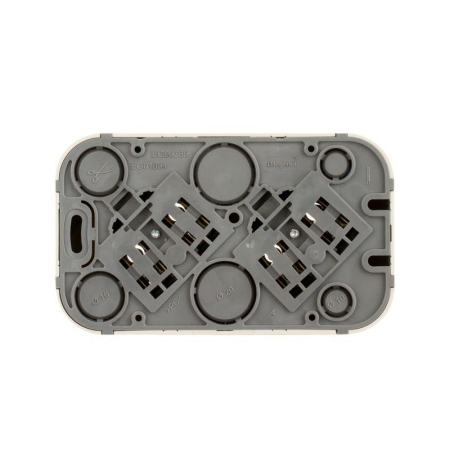 Розетка 2-м ОП Quteo 16А IP20 250В 2х2P без заземл. без защ. шторок сл. кость IEK 782261 Розетка 2-м ОП Quteo 16А IP20 250В 2х2P без заземл. без защ. шторок сл. кость IEK 782261