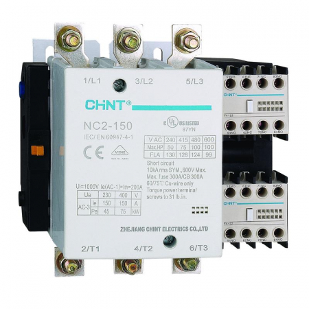 Контактор NC2-150 150А кат. 220-240В AC AC-3 (R) CHINT 671398 Контактор NC2-150 150А кат. 220-240В AC AC-3 (R) CHINT 671398
