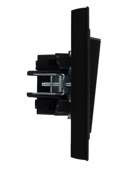 Выключатель 2-кл. СП BRITE ВСР10-2-0-БрЧ 10А в сборе черн. IEK BR-V20-0-10-K02-F