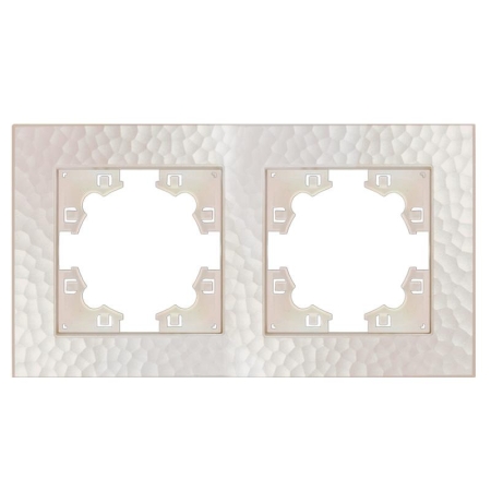 Рамка 2-м Афина фактурная универс. жемчуж. Universal A10044-Obr Рамка 2-м Афина фактурная универс. жемчуж. Universal A10044-Obr