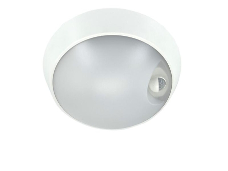 Светильник светодиодный WP 15 C 12W OP 840 D220 WH MDM 220х80мм 12Вт 4000К IP65 ЖКХ круглый пылевлагозащ. с датчиком движения бел. Русский Свет 15071523453