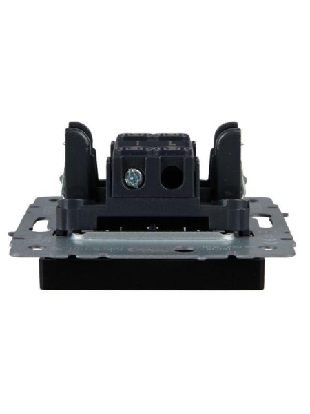 Выключатель проходной 1-кл. СП BRITE ВС10-1-6-БрЧ 10А механизм черн. IEK BR-V12-0-10-K02