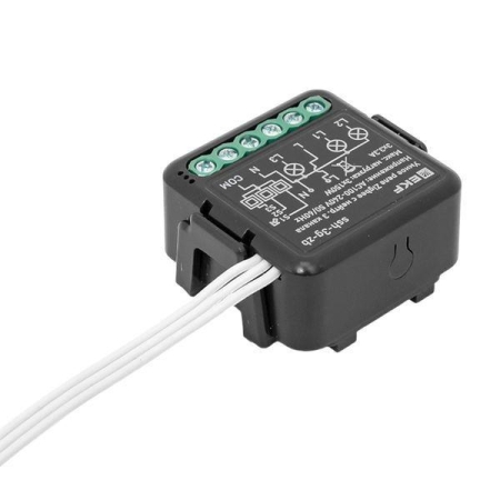 Реле умное в подрозетник 3-канальное Zigbee Connect Select с нейтралью EKF ssh-3g-zb