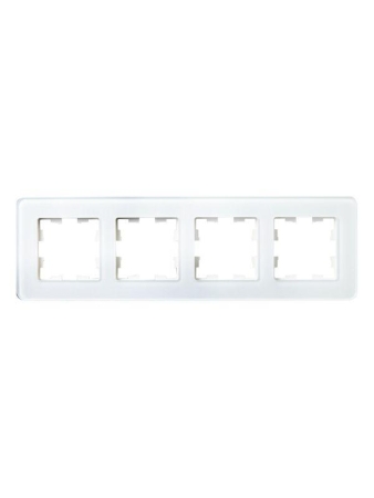 Рамка 4-м BRITE РУ-4-2-Бр стекло бел. RE IEK BR-M42-G-41-K01