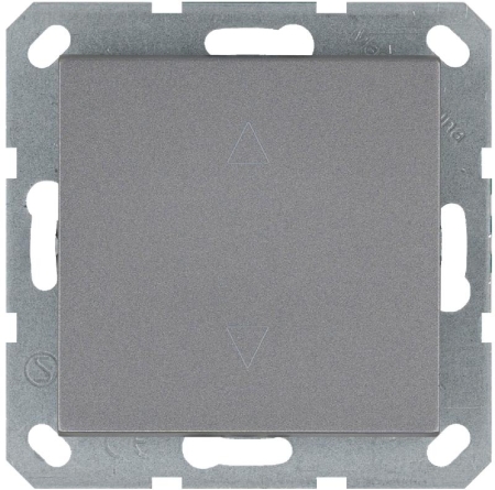 Выключатель для жалюзи 1-кл. 10А IP20 механизм алюм. Jasmart G3018S Выключатель для жалюзи 1-кл. 10А IP20 механизм алюм. Jasmart G3018S