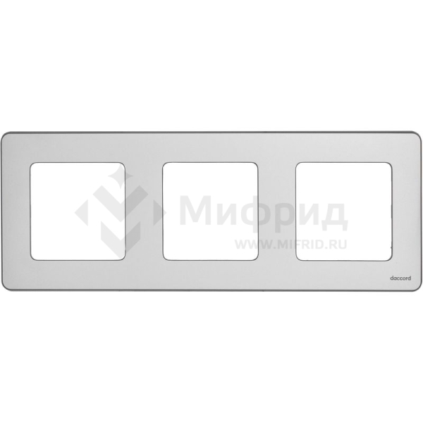 Рамка 3-м СП Inspiria IP20 алюм. IEK 673952