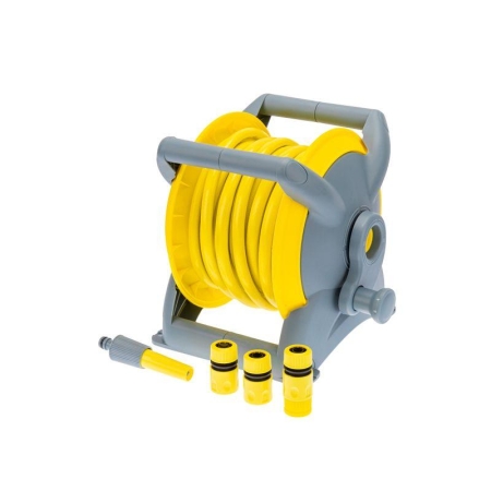 Катушка со шлангом 1/2дюйм 15м 3 коннектора 1 распылитель ЧЕТЫРЕ СЕЗОНА 62-0267