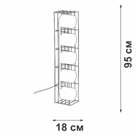 Светильник напольный 5хE27 макс. 40Вт Vitaluce V3019-1/5P Светильник напольный 5хE27 макс. 40Вт Vitaluce V3019-1/5P