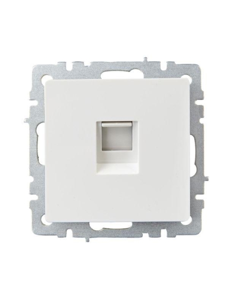 Розетка телефонная СП BRITE РТ10-БрБ RJ11 механизм бел. IEK BR-T10-K01 Розетка телефонная СП BRITE РТ10-БрБ RJ11 механизм бел. IEK BR-T10-K01