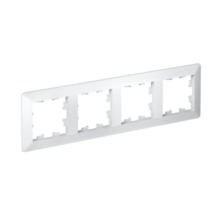 Рамка 4-м AtlasDesign Air бел./дым. бел. SE ATN220104