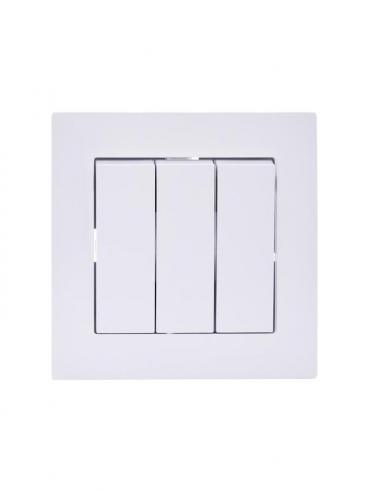 Выключатель 3-кл. СП Vesna механизм бел. LEZARD 742-0288-109