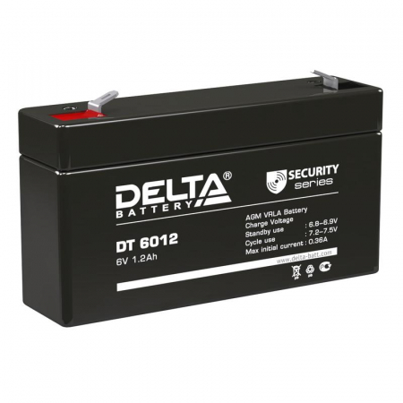 Аккумулятор ОПС 6В 1.2А.ч DT 6012 Delta 4614010040026 Аккумулятор ОПС 6В 1.2А.ч DT 6012 Delta 4614010040026