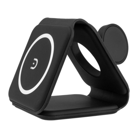 Устройство зарядное беспроводное 15Вт с MagSafe 3в1 Qi черн. Rexant 18-7088