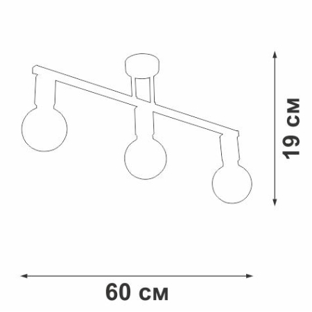 Люстра 3xE27 макс. 40Вт Vitaluce V4232-1/3PL Люстра 3xE27 макс. 40Вт Vitaluce V4232-1/3PL