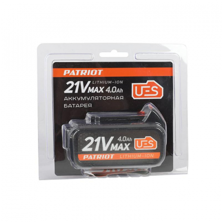 Батарея аккумуляторная PB BR 21В (Max) Li-ion UES 4.0А.ч Pro PATRIOT 180301121 Батарея аккумуляторная PB BR 21В (Max) Li-ion UES 4.0А.ч Pro PATRIOT 180301121