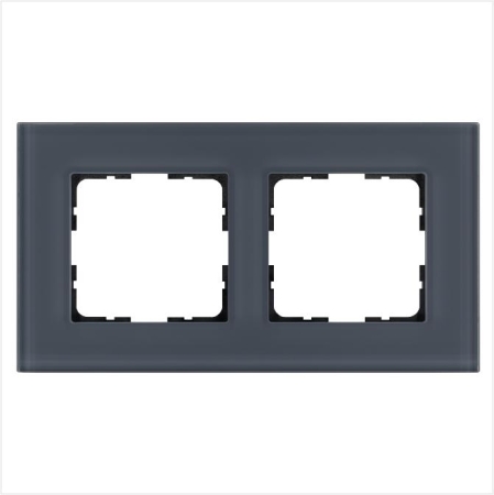 Рамка 2-м G-Glass стекло маренго Jasmart G1002GC Рамка 2-м G-Glass стекло маренго Jasmart G1002GC