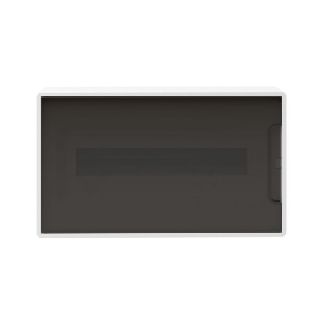 Щиток настенный Фрейм (FRAME) ЩРн-п-18 18мод. IP41 с тонированной дверцей с 2 шинами PEN на 8+10 отверст. бел. DKC F18W1WD