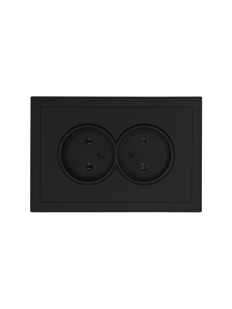 Розетка 2-мест. с/з СП ZIMA IP20 16А ПБТ безвинт. зажим черн. бархат LEZARD 704-4200-127BQC Розетка 2-мест. с/з СП ZIMA IP20 16А ПБТ безвинт. зажим черн. бархат LEZARD 704-4200-127BQC