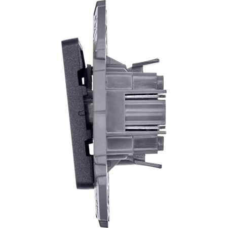 Выключатель кнопочный Inspiria 6А 250В без фиксации НО/НЗ механизм антрацит IEK 673693 Выключатель кнопочный Inspiria 6А 250В без фиксации НО/НЗ механизм антрацит IEK 673693