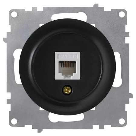 Розетка компьютерная 1-м СП Florence RJ45 кат.5E механизм черн. (1E20701303) OneKeyElectro 2172816 Розетка компьютерная 1-м СП Florence RJ45 кат.5E механизм черн. (1E20701303) OneKeyElectro 2172816