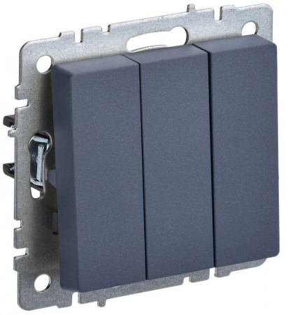 Выключатель 3-кл. СП BRITE ВС10-3-0-БрМ 10А механизм маренго IEK BR-V30-0-10-K35 Выключатель 3-кл. СП BRITE ВС10-3-0-БрМ 10А механизм маренго IEK BR-V30-0-10-K35