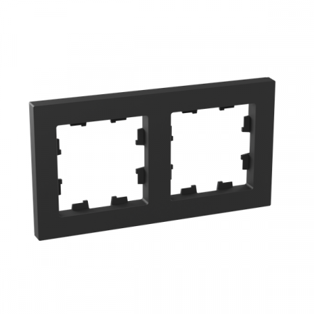 Рамка 2-м Эпика пластик черн. EKF UP1-FPB-02 Рамка 2-м Эпика пластик черн. EKF UP1-FPB-02
