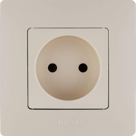 Розетка 1-м СП Etika 16А IP20 250В 2P без заземл. немецк. стандарт винтов. клеммы механизм сл. кость IEK 672320 Розетка 1-м СП Etika 16А IP20 250В 2P без заземл. немецк. стандарт винтов. клеммы механизм сл. кость IEK 672320