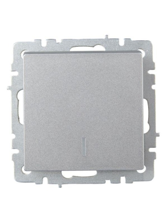 Выключатель проходной 1-кл. СП BRITE ВС10-1-7-БрА 10А с индик. механизм алюм. IEK BR-V12-1-10-K47