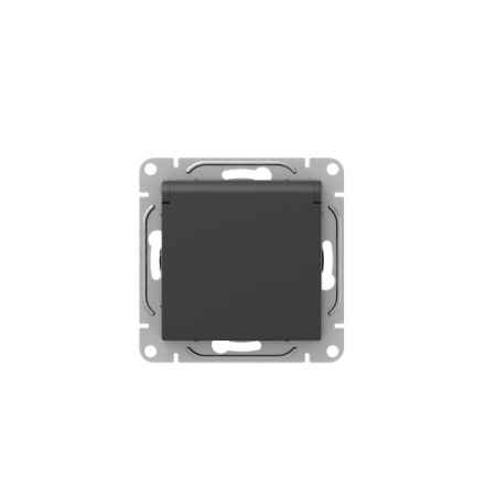 Розетка СП Эпика 16А IP44 с заземл. защ. шторки с крышкой механизм черн. EKF UP1-SOB-111-44 Розетка СП Эпика 16А IP44 с заземл. защ. шторки с крышкой механизм черн. EKF UP1-SOB-111-44