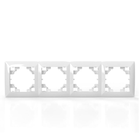 Рамка 4-м AVA бел. TOKOV LIGHT TKL-AV-RM4-C01 Рамка 4-м AVA бел. TOKOV LIGHT TKL-AV-RM4-C01