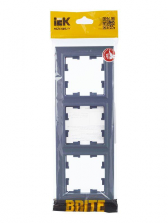 Рамка 3-м BRITE РУ-3-БрМ маренго IEK BR-M32-K35 Рамка 3-м BRITE РУ-3-БрМ маренго IEK BR-M32-K35