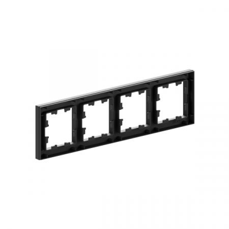 Рамка 4-м Эпика пластик черн. EKF UP1-FPB-04 Рамка 4-м Эпика пластик черн. EKF UP1-FPB-04