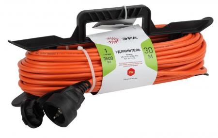 Удлинитель-шнур на рамке 1х30м с заземл. 16А IP20 UFx-1e-3х1.5-30m ПВС 3х1.5 Эра Б0046830 Удлинитель-шнур на рамке 1х30м с заземл. 16А IP20 UFx-1e-3х1.5-30m ПВС 3х1.5 Эра Б0046830