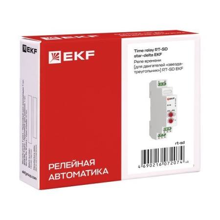 Реле времени RT-SD для двигателей "звезда-треугольник" EKF rt-sd