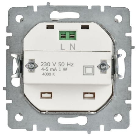 Подсветка светодиодная BRITE ПЛ20-БрАБ встраив. механизм арктич. бел. IEK BR-FL20-K91