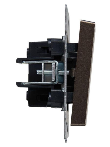 Выключатель проходной 1-кл. СП BRITE ВС10-1-6-БрТБ 10А механизм бронза IEK BR-V12-0-10-K45