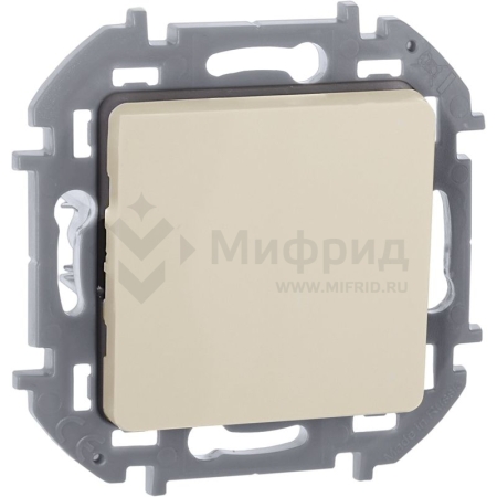 Выключатель кнопочный Inspiria 6А 250В без фиксации НО/НЗ механизм сл. кость IEK 673691