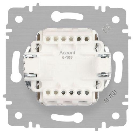Переключатель перекрестный 1-кл. СП Accent 6-108-11 10А IP20 250В сосна Intro Б0063600