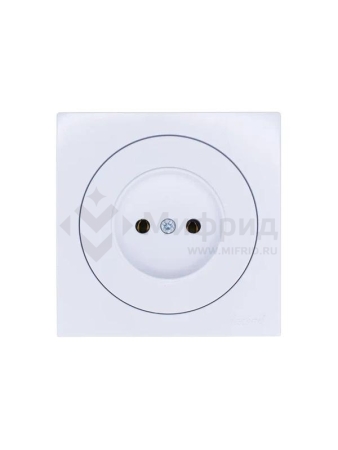 Розетка 1-м СП OSEN без заземл. ПБТ бел. LEZARD 743-0288-121B