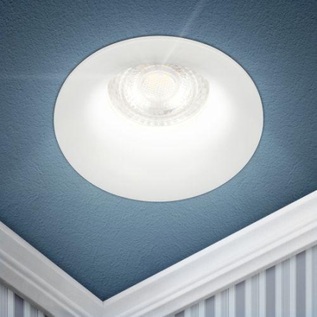 Светильник KL93 WH MR16/GU5.3 встраив. пластик. бел. Эра Б0054377