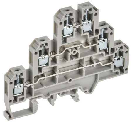 Колодка клеммная CTS-ML ARMAFIX 3 ур. 2.5кв.мм сер. IEK YCT13-00-3-K03-002