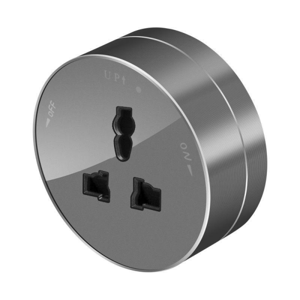 Розетка MultiTrack 13А 250В универс. круглая графит SE MTK13002G Розетка MultiTrack 13А 250В универс. круглая графит SE MTK13002G