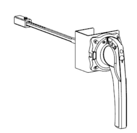 Рукоятка выносная поворотная фронт. SD160-250 SE SSDERHF15B1625