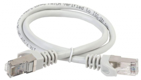 Патч-корд кат.5E FTP LSZH 0.5м сер. ITK PC01-C5EFL-05M Патч-корд кат.5E FTP LSZH 0.5м сер. ITK PC01-C5EFL-05M